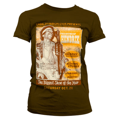Jimi Hendrix - The Sound Of Hendrix Poster Women T-Shirt (Brown)
