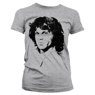 Jim Morrison - Portrait Women T-Shirt (Heather Grey)