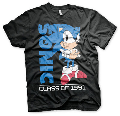 Sonic The Hedgehog - Class Of 1991 Big & Tall Mens T-Shirt (Black)