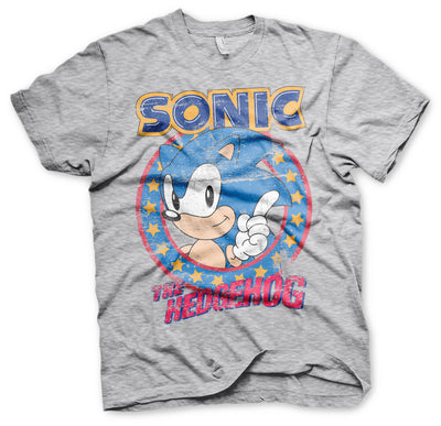 Sonic The Hedgehog - Mens T-Shirt (Heather Grey)