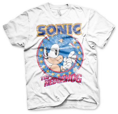 Sonic The Hedgehog - Big & Tall Mens T-Shirt (White)