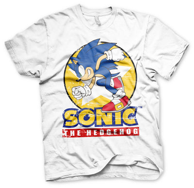 Sonic The Hedgehog - Fast Sonic - Sonic Th Big & Tall Mens T-Shirt (White)