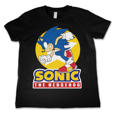 Sonic The Hedgehog - Fast Sonic - Sonic Th Kids T-Shirt (Black)