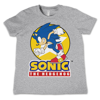 Sonic The Hedgehog - Fast Sonic - Sonic Th Kids T-Shirt (Heather Grey)