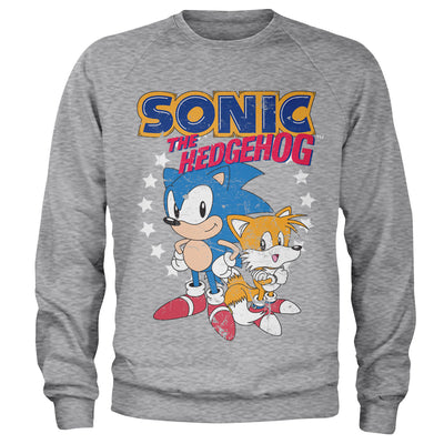 Sonic The Hedgehog - Sonic & Tails Sweatshirt (Heather Grey)