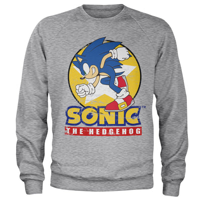 Sonic The Hedgehog - Fast Sonic - Sonic Th Sweatshirt (Heather Grey)