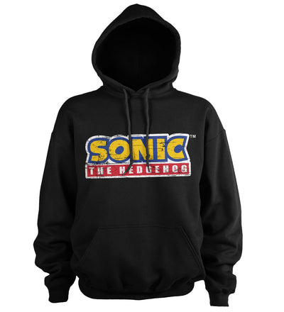 Sonic The Hedgehog - Cracked Logo Hoodie (Black)