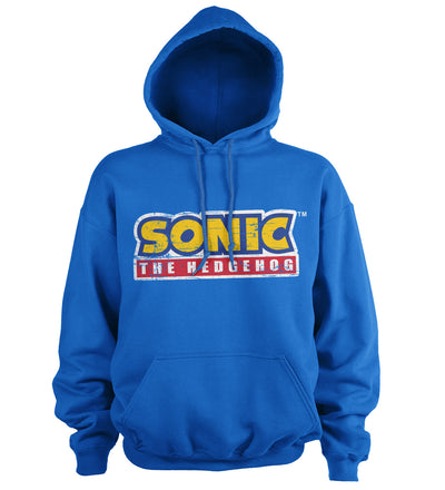 Sonic The Hedgehog - Cracked Logo Hoodie (Blue)