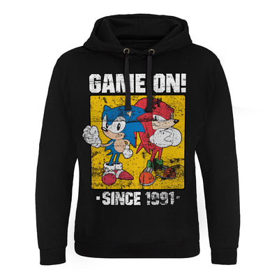 Sonic The Hedgehog - Sonic - Game On Since 1991 Epic Hoodie (Black)
