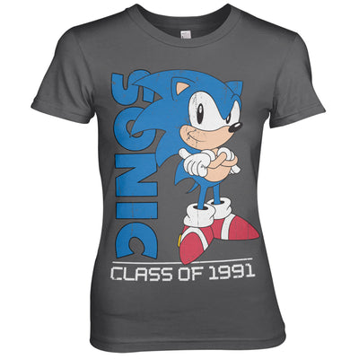 Sonic The Hedgehog - Class Of 1991 Women T-Shirt (Dark Grey)