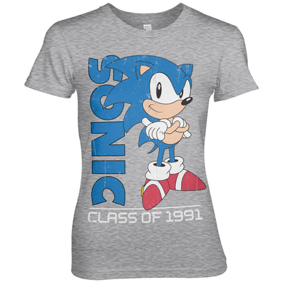 Sonic The Hedgehog - Class Of 1991 Women T-Shirt (Heather Grey)