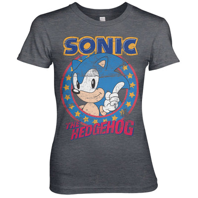 Sonic The Hedgehog - Women T-Shirt (Dark-Heather)