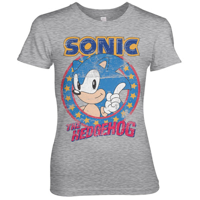 Sonic The Hedgehog - Women T-Shirt (Heather Grey)