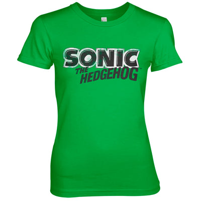 Sonic The Hedgehog - Classic Logo Women T-Shirt (Green)