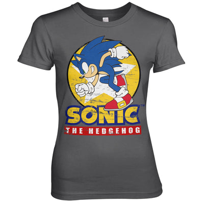 Sonic The Hedgehog - Fast Sonic - Sonic Th Women T-Shirt (Dark Grey)