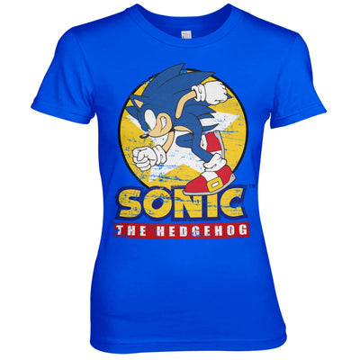 Sonic The Hedgehog - Fast Sonic - Sonic Th Women T-Shirt (Blue)