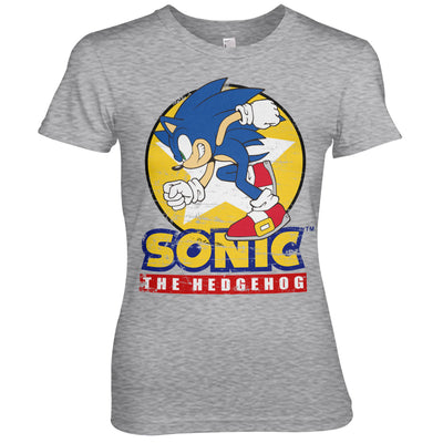 Sonic The Hedgehog - Fast Sonic - Sonic Th Women T-Shirt (Heather Grey)
