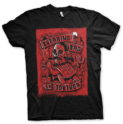 Breaking Bad - La Tortuga - Hola Death Big & Tall Mens T-Shirt (Black)