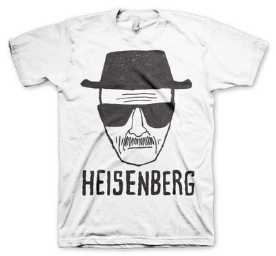 Breaking Bad - Heisenberg Sketch Mens T-Shirt (White)