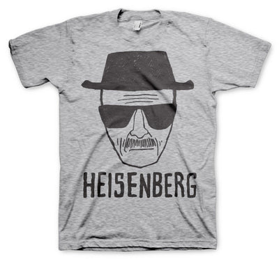 Breaking Bad - Heisenberg Sketch Mens T-Shirt (Heather Grey)