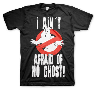 Ghostbusters - I Ain´t Afraid Of No Ghost Mens T-Shirt (Black)