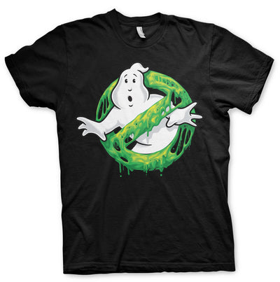 Ghostbusters - Slime Logo Mens T-Shirt (Black)