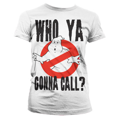 Ghostbusters - Who Ya Gonna Call? Women T-Shirt (White)