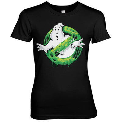 Ghostbusters - Slime Logo Women T-Shirt (Black)