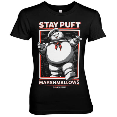 Ghostbusters - Stay Puft Marshmallows Women T-Shirt (Black)