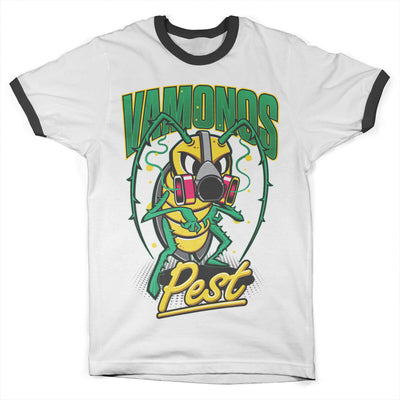 Breaking Bad - Vamanos Pest Bug Ringer Mens T-Shirt (White-Black)
