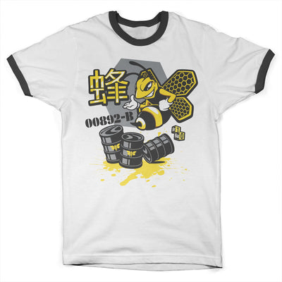 Breaking Bad - Meth Bee 00892-B Ringer Mens T-Shirt (White-Black)