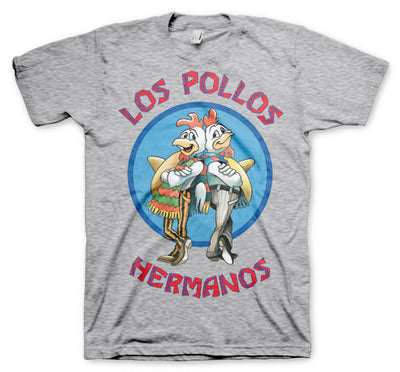 Breaking Bad - Los Pollos Hermanos Mens T-Shirt (Heather Grey)