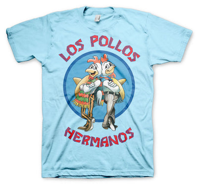 Breaking Bad - Los Pollos Hermanos Mens T-Shirt (Sky Blue)