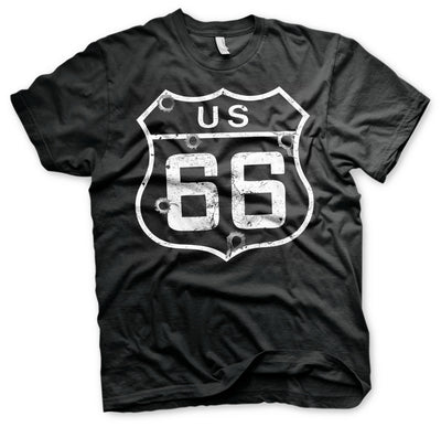 Route 66 - Bullets Mens T-Shirt (Black)