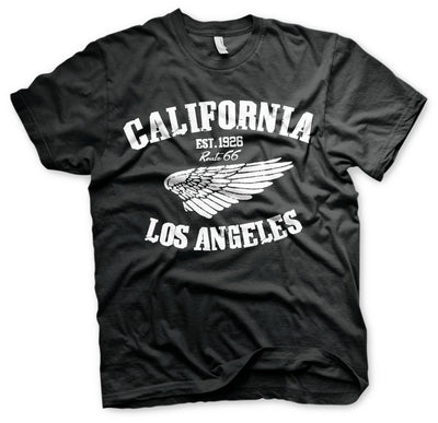 Route 66 - California Mens T-Shirt (Black)