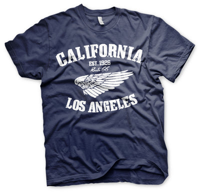 Route 66 - California Mens T-Shirt (Navy)