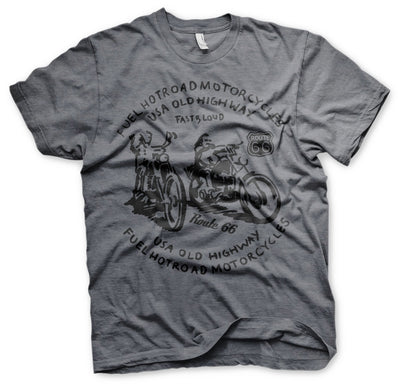 Route 66 - FUEL Mens T-Shirt (Dark-Heather)
