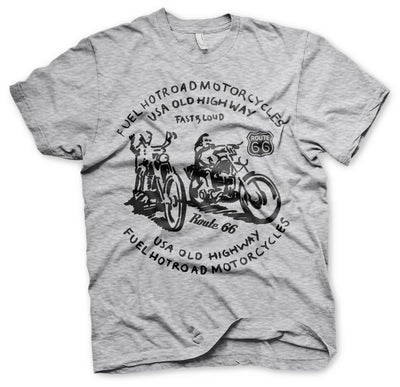 Route 66 - FUEL Mens T-Shirt (Heather Grey)