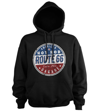 Route 66 - Hot Rod Garage Big & Tall Hoodie (Black)