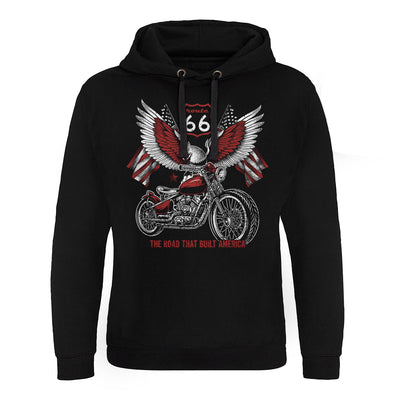 Route 66 - American Eagle Bike Epic Hoodie (Black)