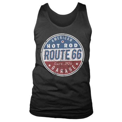 Route 66 - Hot Rod Garage Mens Tank Top Vest (Black)