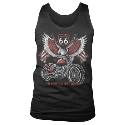 Route 66 - American Eagle Bike Mens Tank Top Vest (Black)
