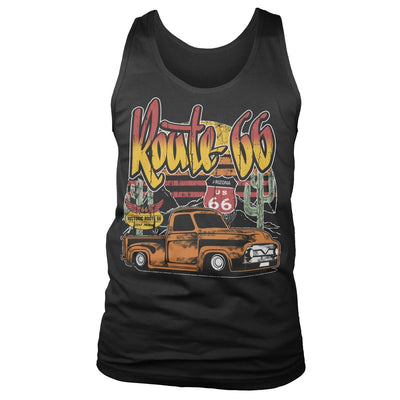 Route 66 - Arizona Pick-Up Mens Tank Top Vest (Black)