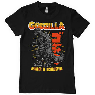 Godzilla - Bringer Of Destruction Big & Tall Mens T-Shirt (Black)