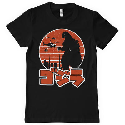 Godzilla - Japanese Logo Mens T-Shirt (Black)