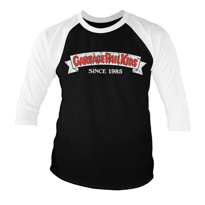 Garbage Pail Kids - Since 1985 Baseball 3/4 Sleeve T-Shirt (White-Black)