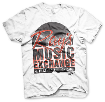 The Blues Brothers - Ray's Music Exchange - Big & Tall Mens T-Shirt (White)