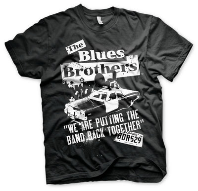 The Blues Brothers - Band Back Together Big & Tall Mens T-Shirt (Black)