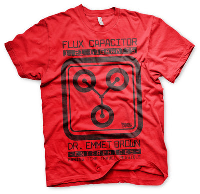 Back To The Future - Flux Capacitor Mens T-Shirt (Red)