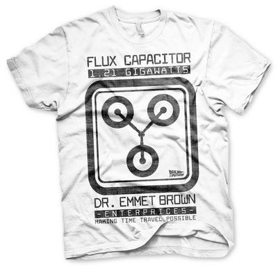 Back To The Future - Flux Capacitor Mens T-Shirt (White)